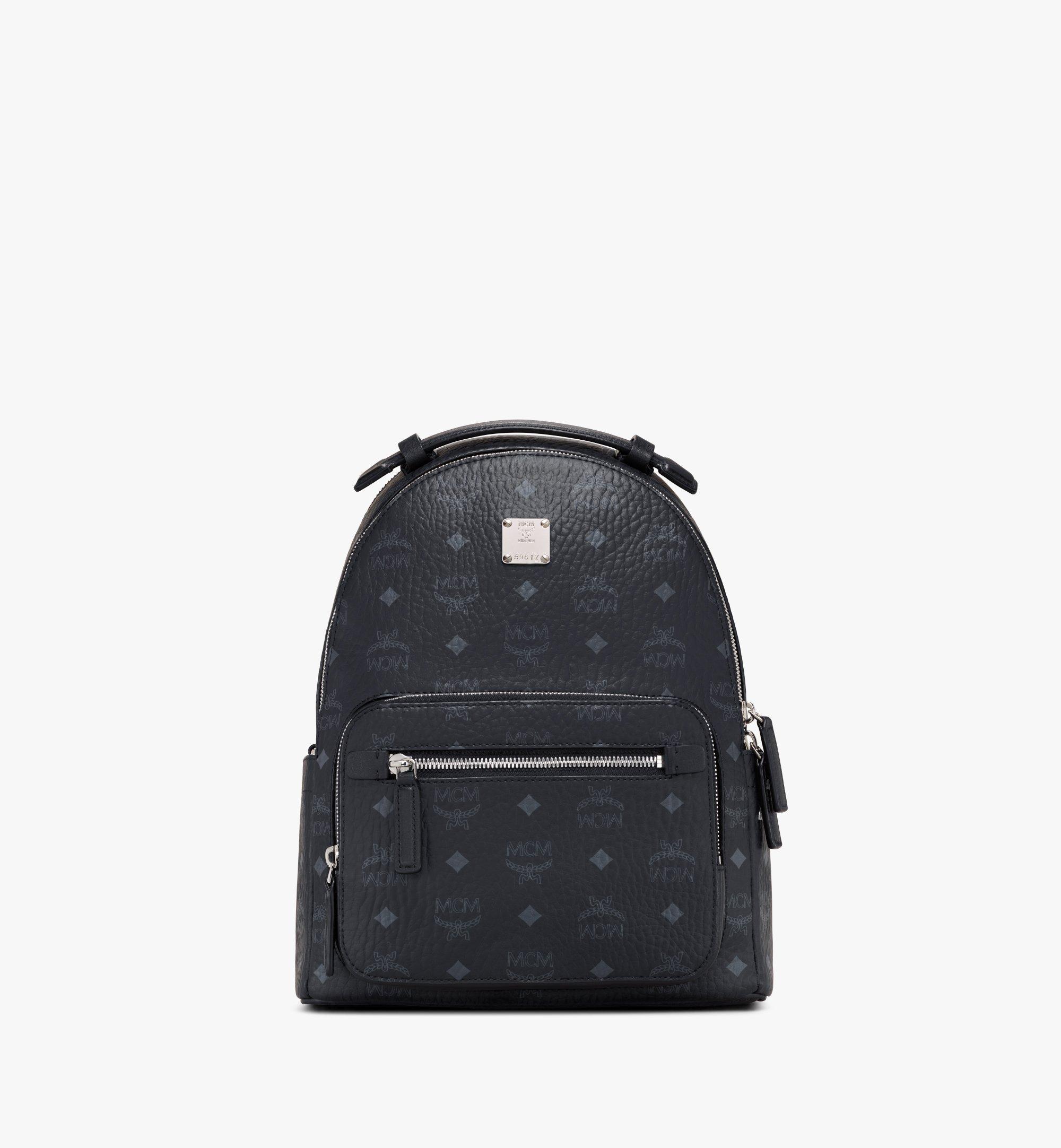 White and clearance gold mcm backpack